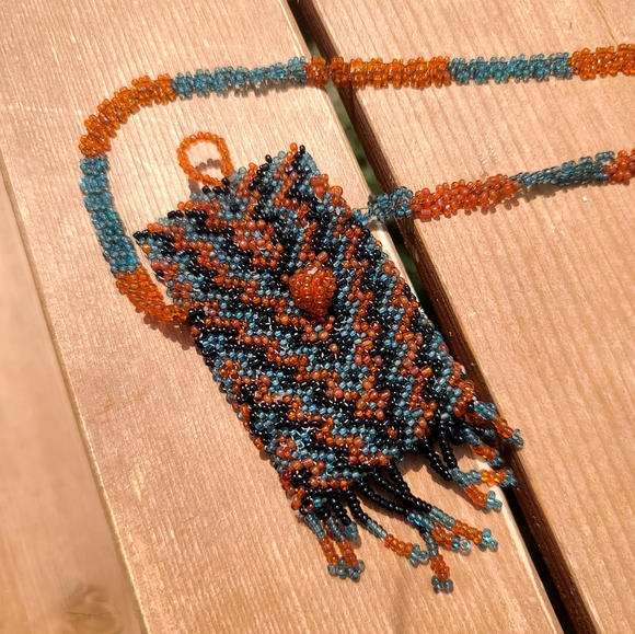 Handmade Indian necklace pouch - Picture 7 of 8